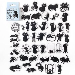 Black Cat Assorted Stickers